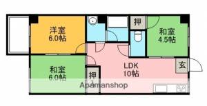 竹村第一マンション 403の間取り画像