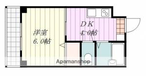 山野ハイツ 202の間取り画像