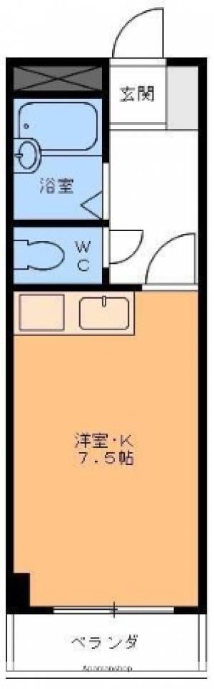 岡崎第8ビル 203の間取り画像