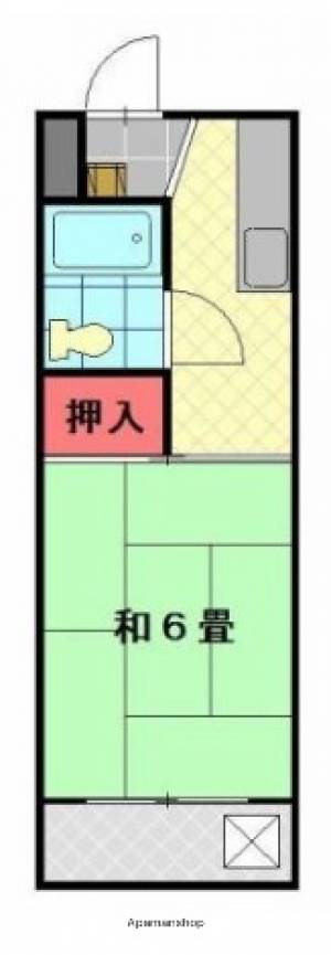 コーポ福住清水町 302の間取り画像