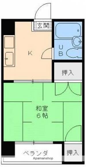 第2京屋マンション 203の間取り画像