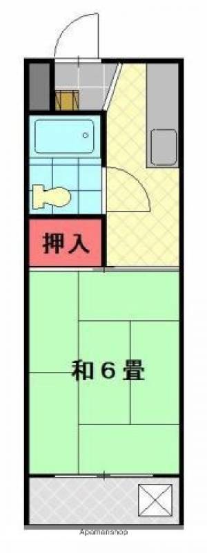 コーポ福住清水町 206の間取り画像