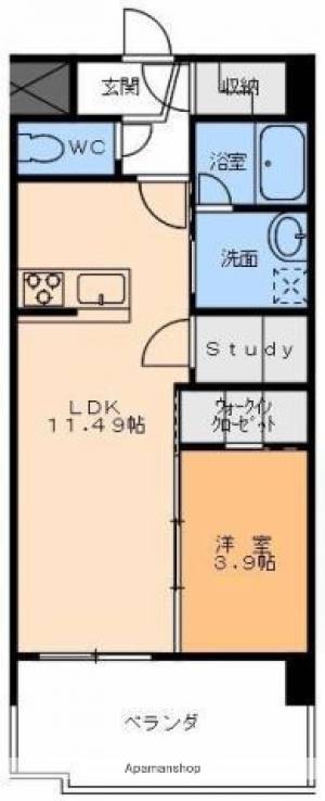 ＡＮＮＥＸ道後湯築 605の間取り画像