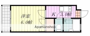 オックスフォードサーカス山越 411の間取り画像