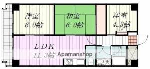 チュリス松山 1004の間取り画像