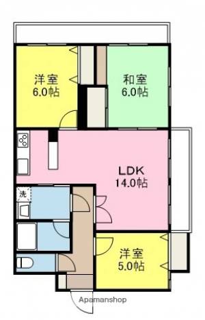 ライオンズガーデン姫原 311の間取り画像