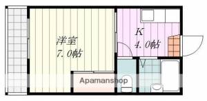 コーポラスＴＯＫＵＹＯＳＨＩ 102の間取り画像