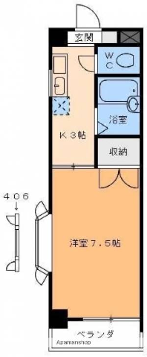 サニーハイツしみず 106の間取り画像