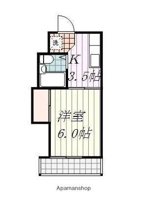 コーポラス北代 502の間取り画像