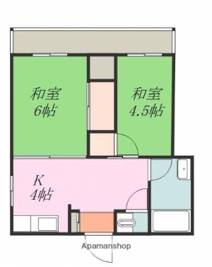 デファンドル山越 301の間取り画像