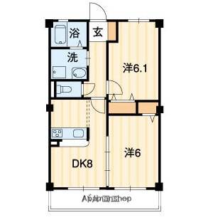 フォブール三浦II 202の間取り画像