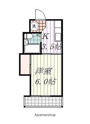 コーポラス北代 205の間取り画像