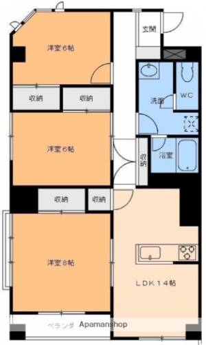 ハウス中一万 203の間取り画像