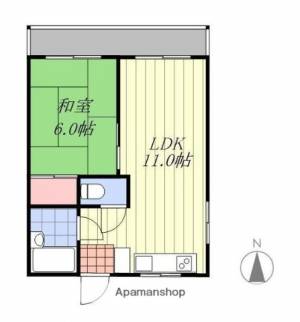 仲田ビル 401の間取り画像