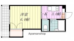 オックスフォードサーカス山越 408の間取り画像