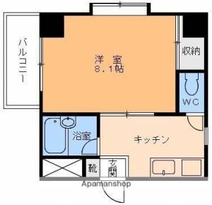 グレイスパル木屋町 506の間取り画像