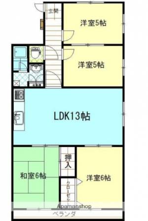 空港中央ビル 203の間取り画像