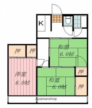 脇田アパート 303の間取り画像