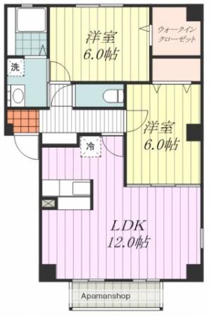 ハピネステイツＭＲＭ 102の間取り画像