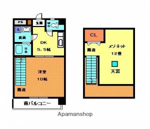 キャッスル千舟 803の間取り画像