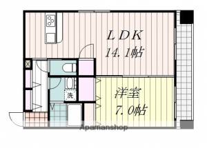 アヴァンサ千舟 1001の間取り画像