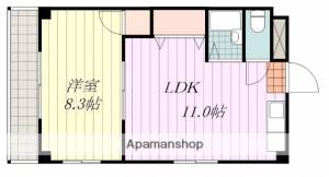 クリスタルビル 406の間取り画像