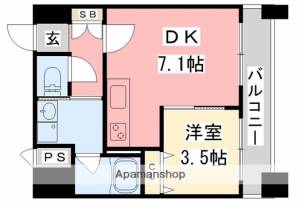 ツイン・ハーモニー道後I 502の間取り画像