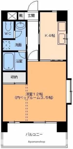 パークハイツコミセン前 901の間取り画像