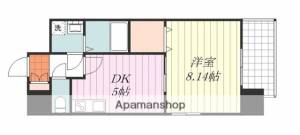 ＯＶＥＳＴ松山 203の間取り画像