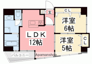 ブロッサム道後 602の間取り画像