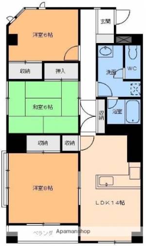 ハウス中一万 303の間取り画像