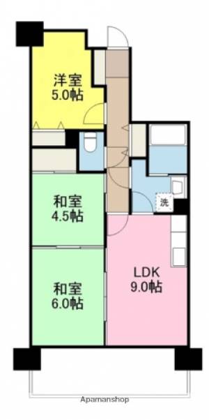 グランディア大手町壱番館 702の間取り画像