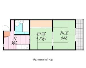 三番町ハイツ 402の間取り画像