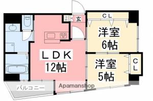 ブロッサム道後 502の間取り画像