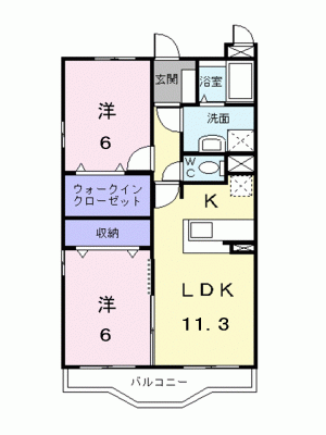 ポラリス 305の間取り画像