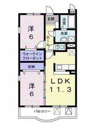 ポラリス 305の間取り画像