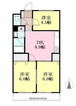 ラディエンス道後 205の間取り画像