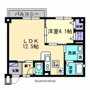 フォブール平和通 103の間取り画像