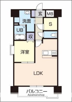 モンテルーチェ千舟町 304の間取り画像