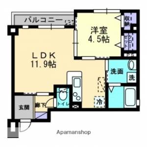 フォブール平和通 303の間取り画像