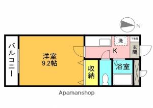 ルシオン木屋 303の間取り画像