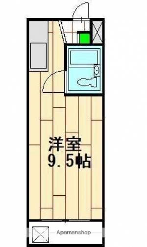 コーポ福住清水町 202の間取り画像