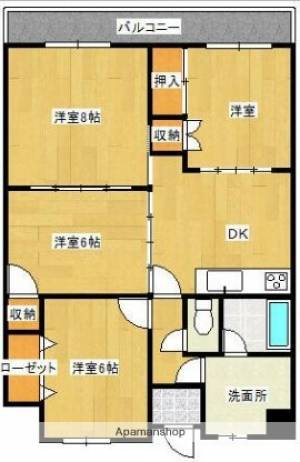 アクティー堀江 702の間取り画像