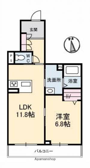 ベレオ生石 305の間取り画像