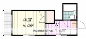 萱町コーポ 205の間取り画像