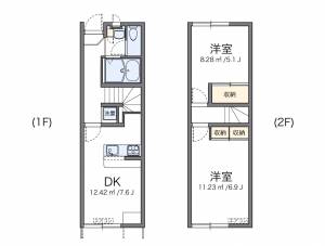 レオパレスマイファミーユ 112の間取り画像