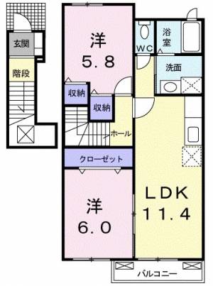 シルビアＦｊ 203の間取り画像