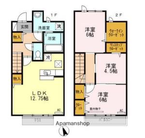 ロイヤル・メゾン　Ａ棟 A103の間取り画像