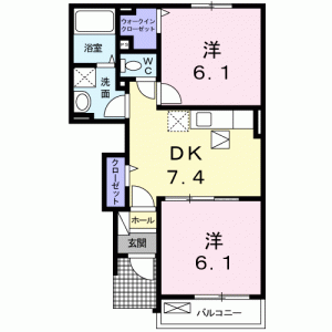 プリマ　ステラ　II 102の間取り画像