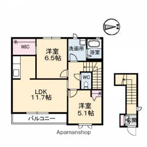 コンフォート　Ａ棟 203の間取り画像